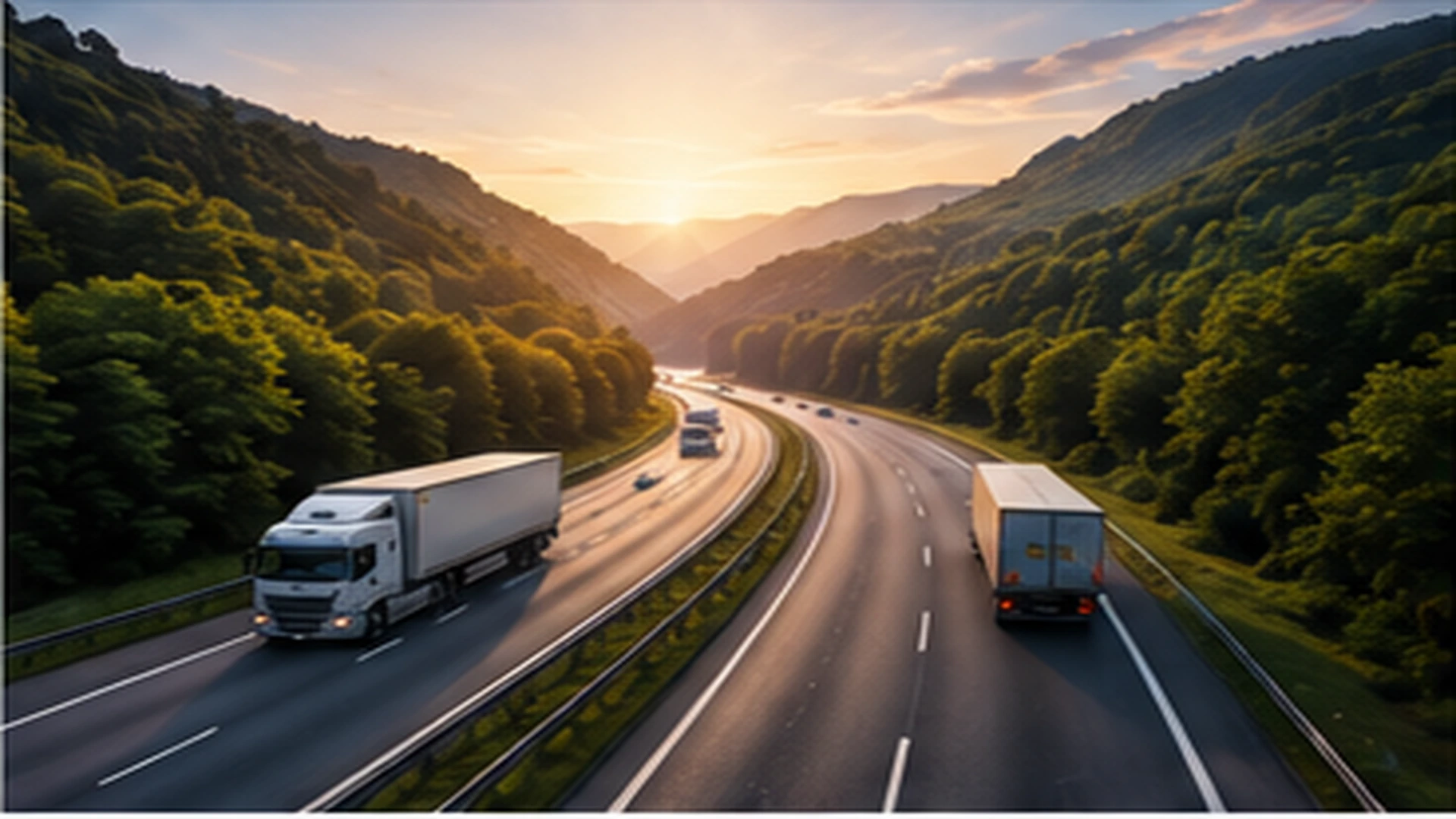 Logistics truck route for final delivery